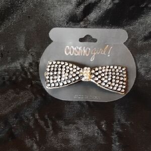 Private Label Black and Silver Bow Hair Clip